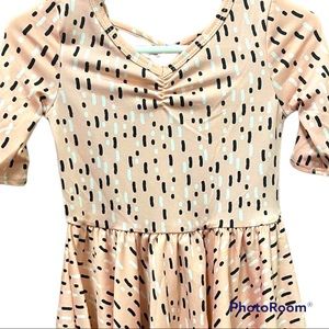 NWT DotDotSmile toddler dress size 12/24m pink sprinkle print